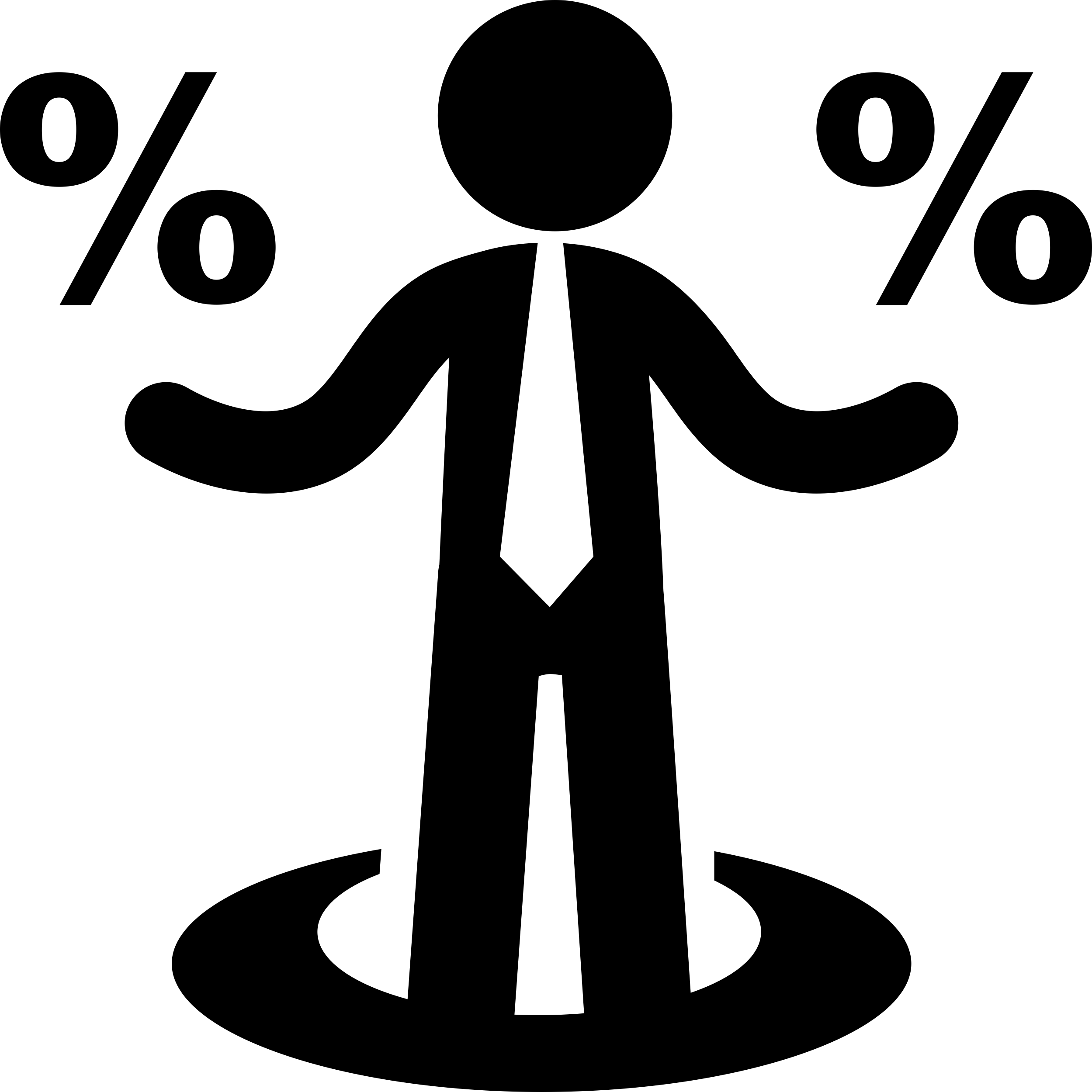 Businessman With Percentages Signs Vinyl Svg File Free Vectors